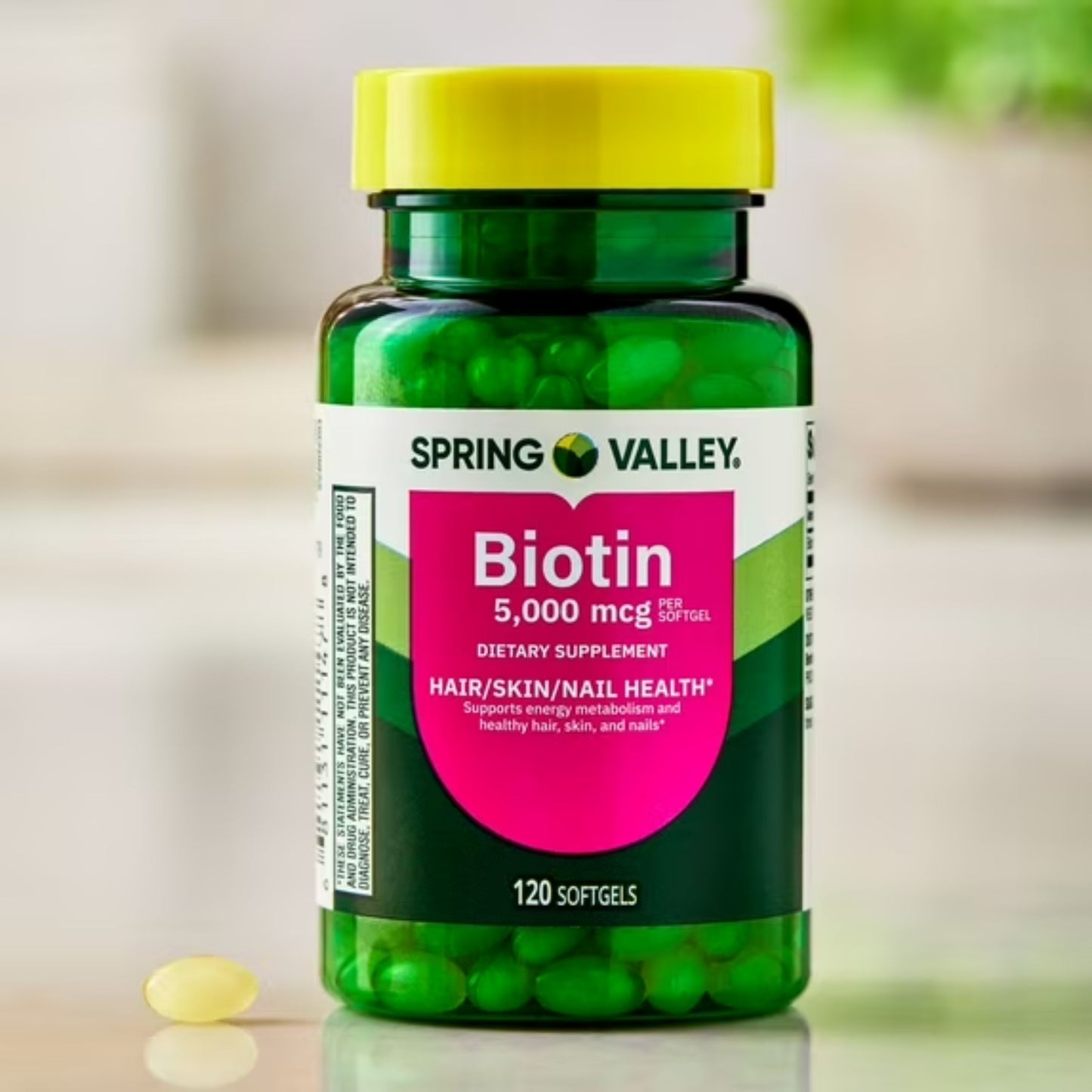 Biotina 5.000mcg 120 Softgel - Spring Valley