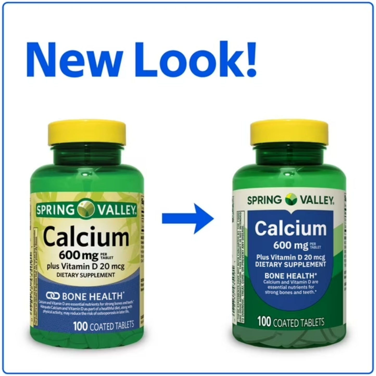 Cálcio 600mg + Vitamina D3 20mcg com 100 Tabletes