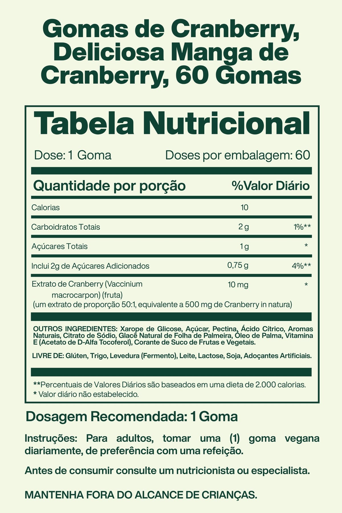 Gomas de Cranberry, Deliciosa Manga de Cranberry, 60 Gomas - Nature's Truth