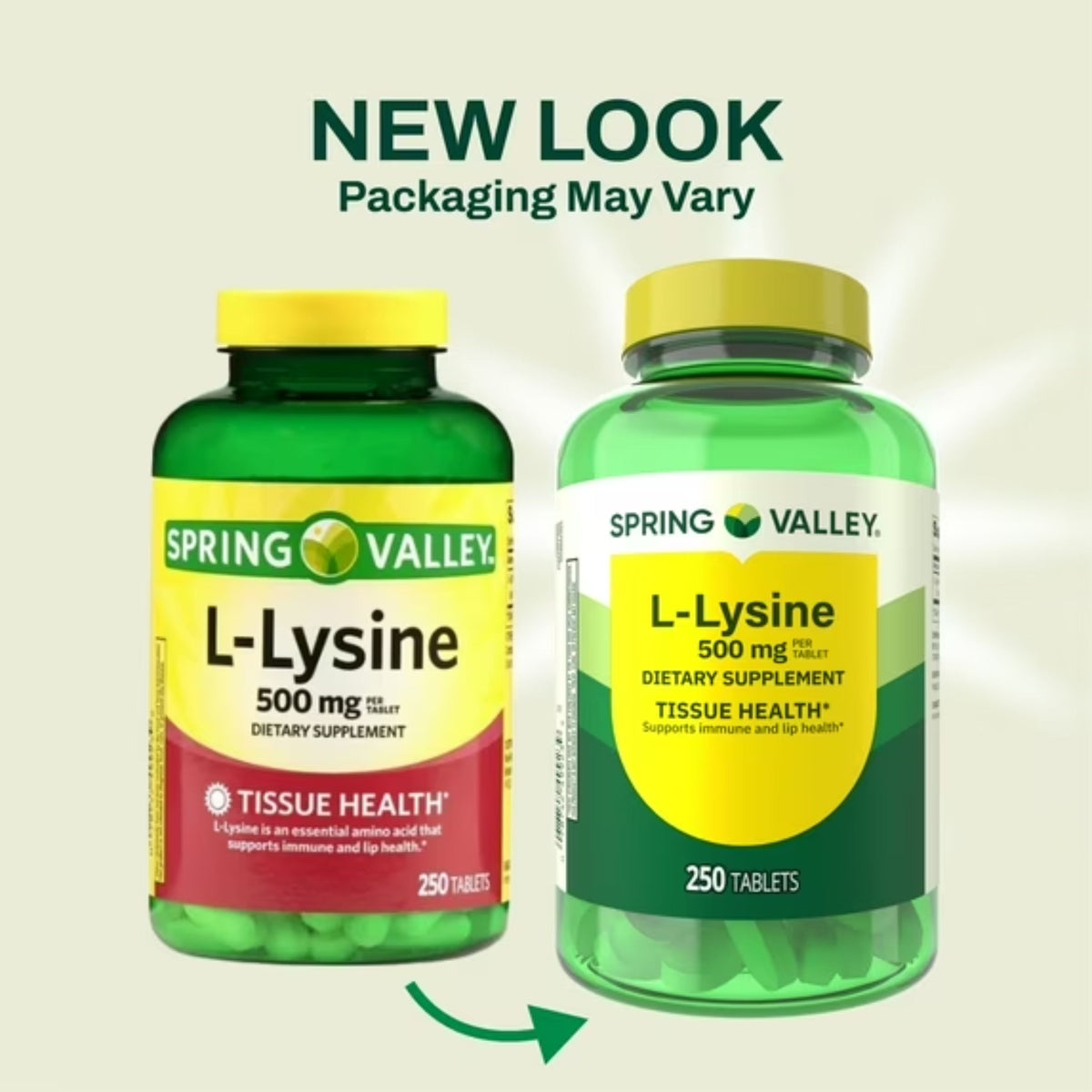 Lisina 500 mg 250 Tabletes - Spring Valley