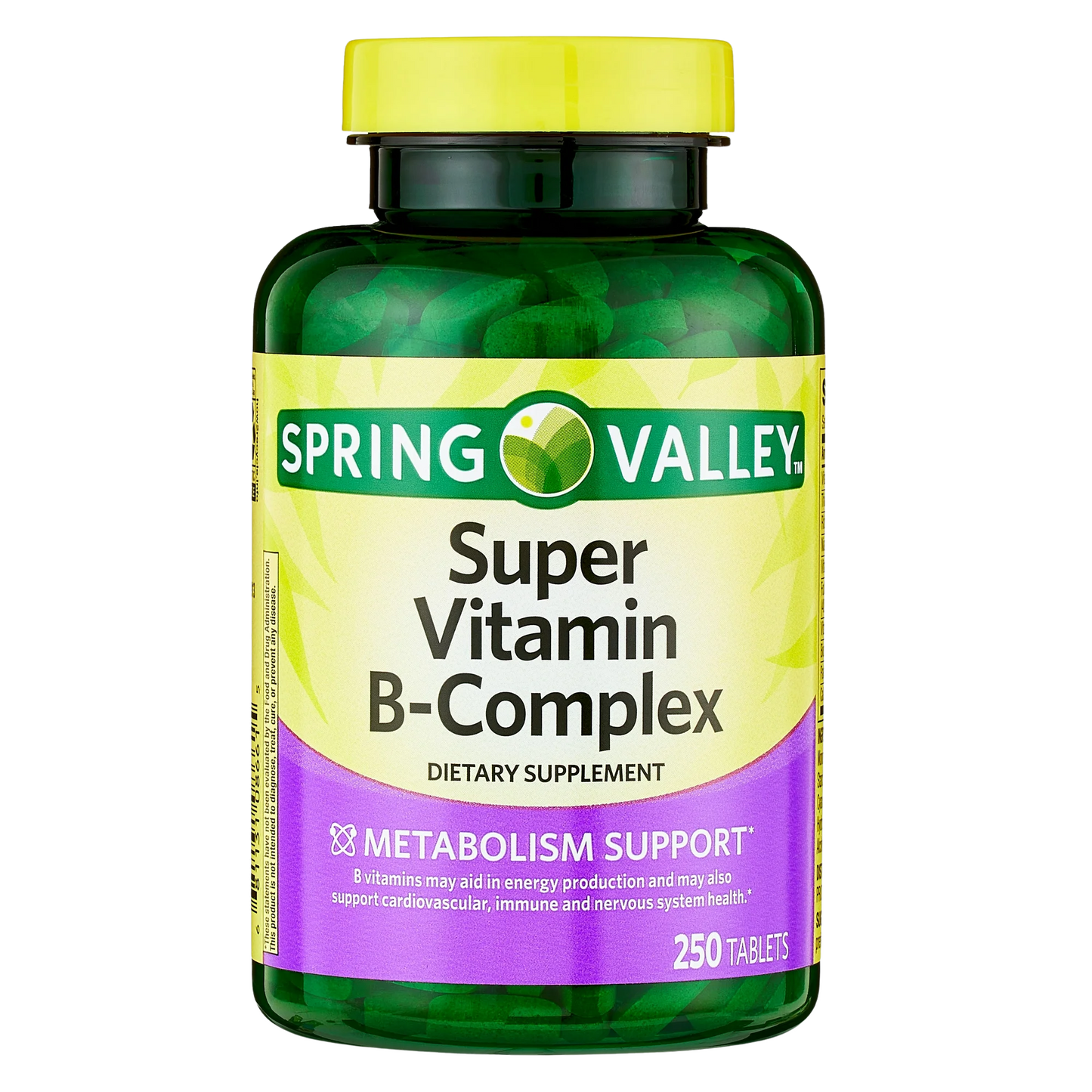 Super Vitamina B Complex 250 Tabletes - Spring Valley