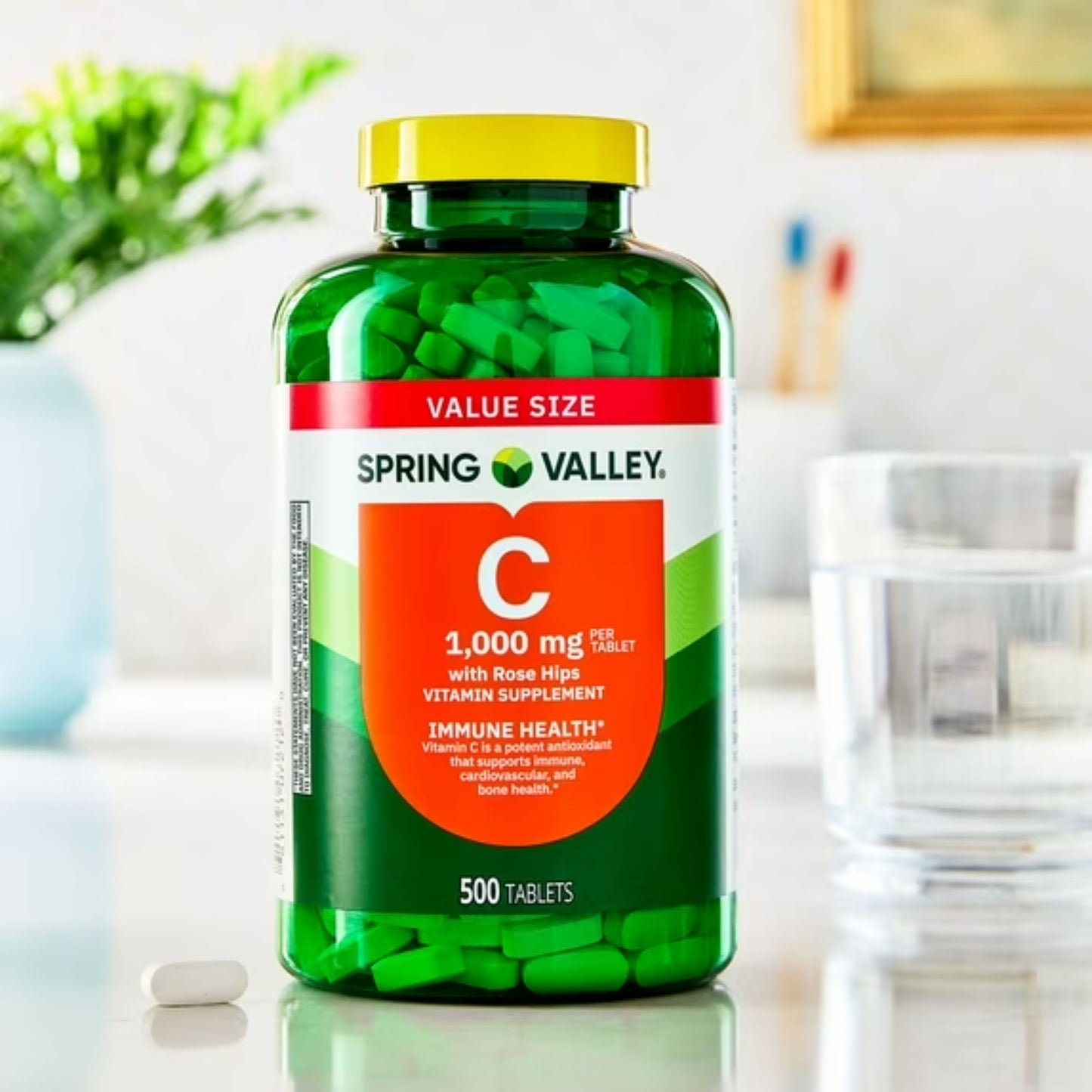 Vitamina C 1000mg 500 Tabletes - Spring Valley