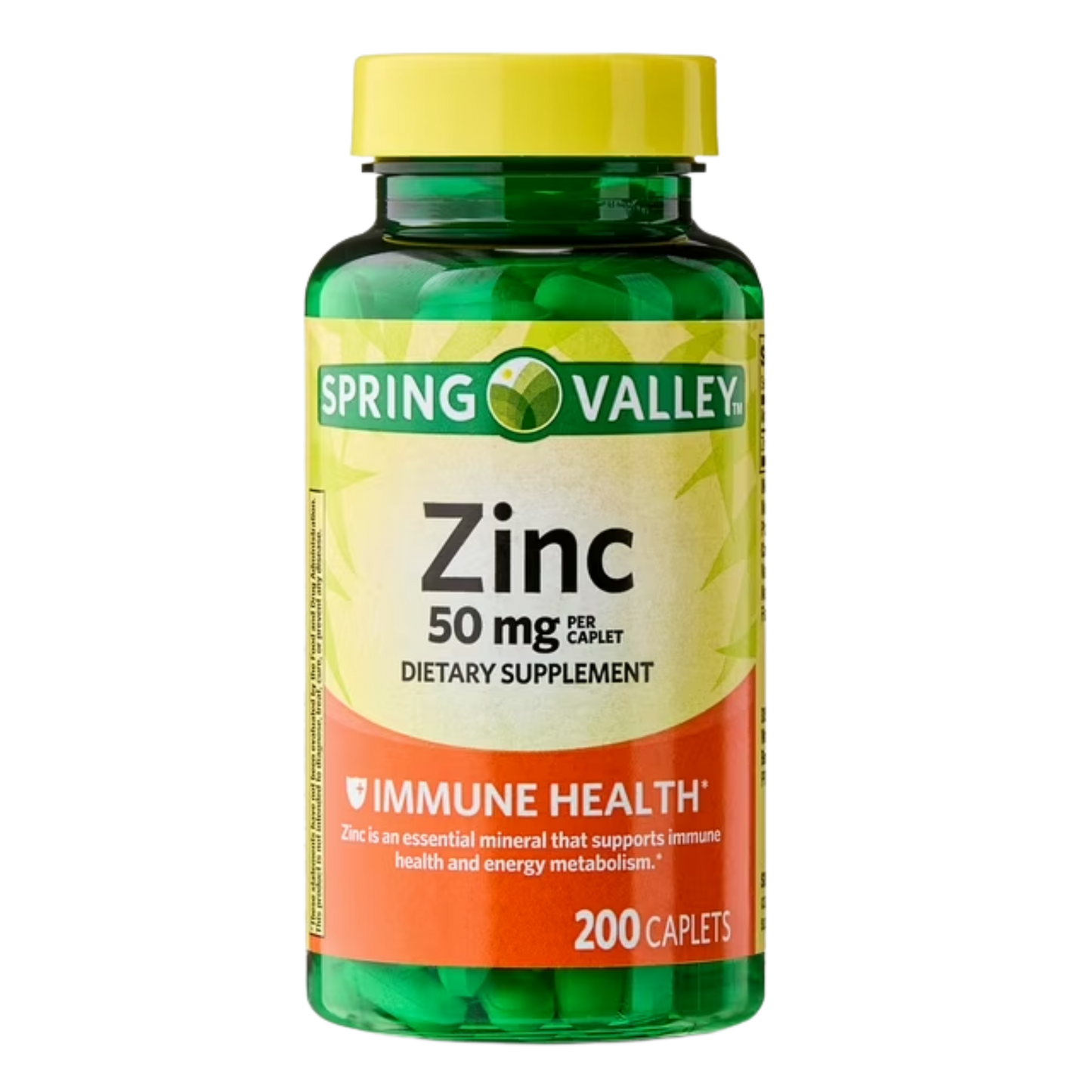 Zinco 50mg 200 Cápsulas - Spring Valley