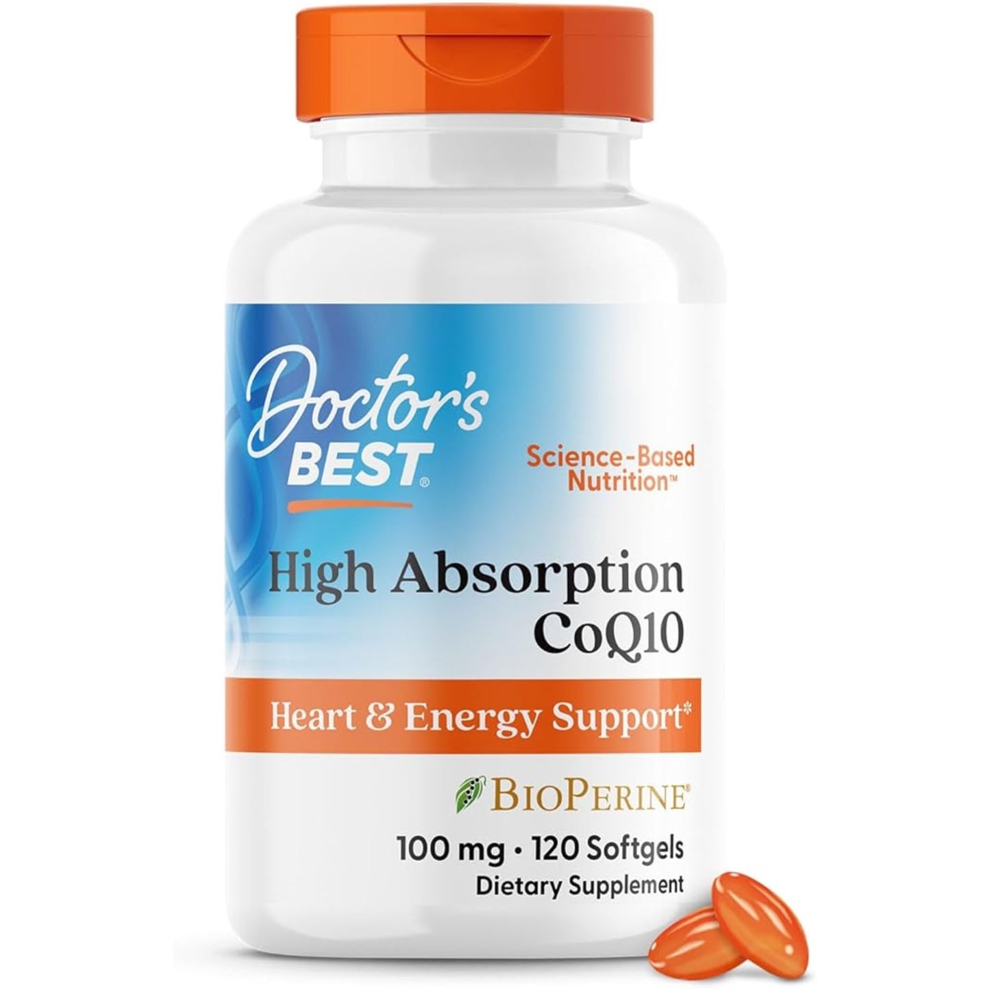 Coenzima CoQ10 Bioperine 100mg 120 Softgels - Doctor`s Best