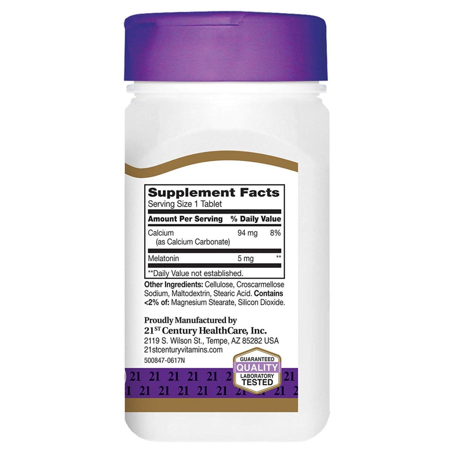 Melatonina 5mg 120 Tabletes - 21st Century