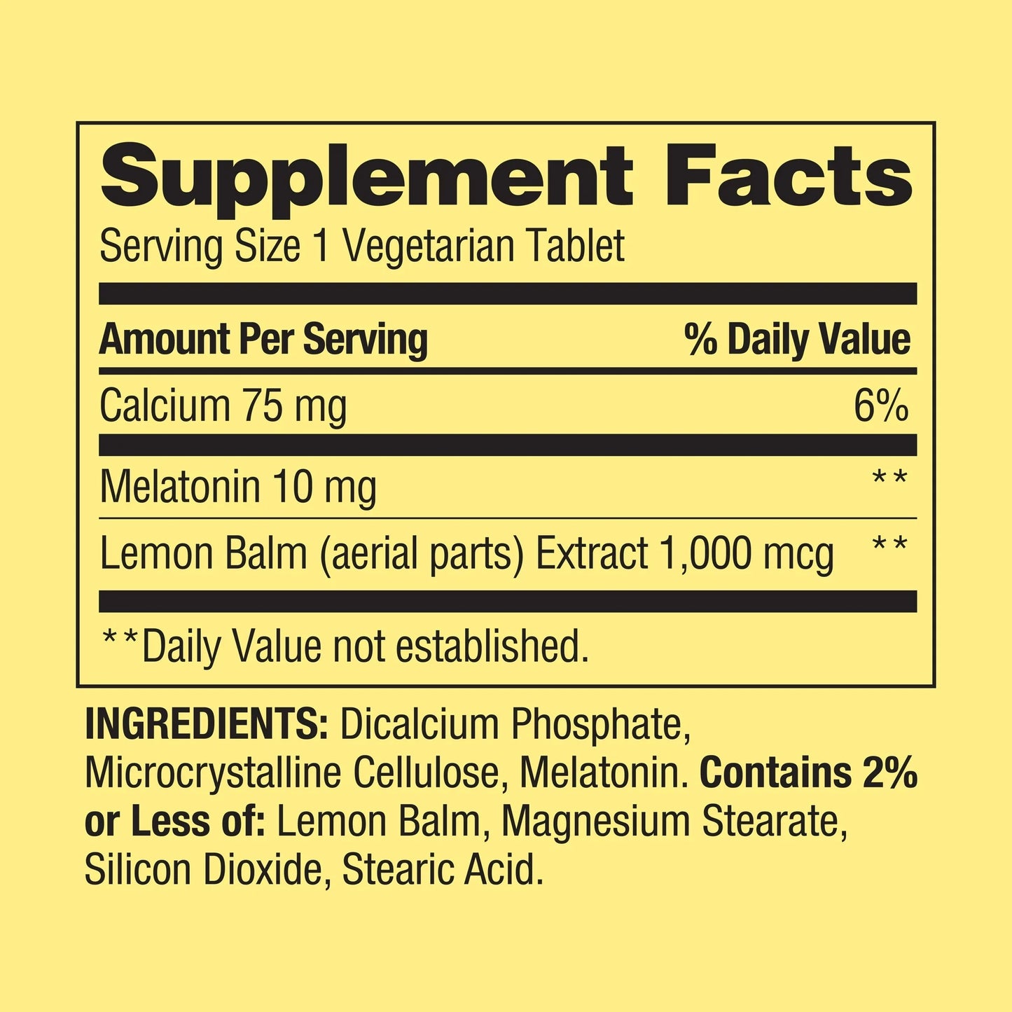 Melatonina 10mg com 240 Tabletes Vegetarianos - Spring Valley