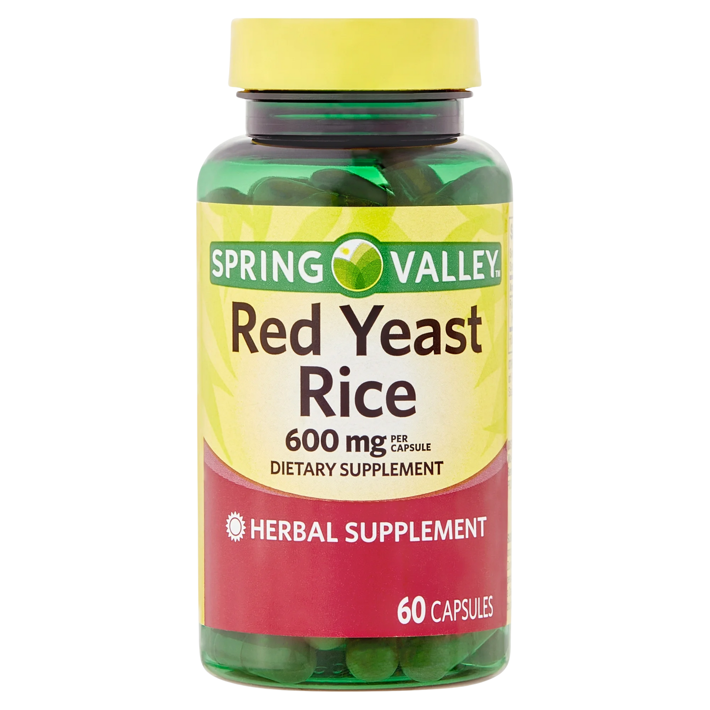 Arroz De Levedura Vermelha 600 Mg 60 Capsulas - Spring Valley