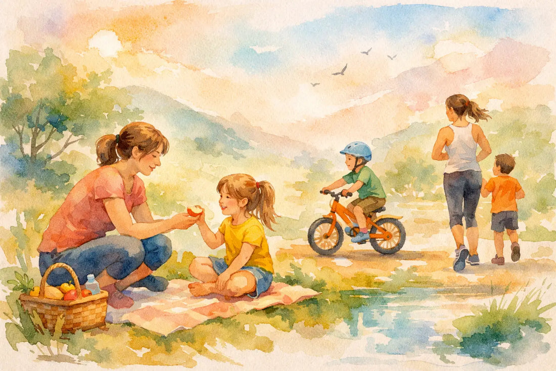 Vida saudável com os filhos na rotina real