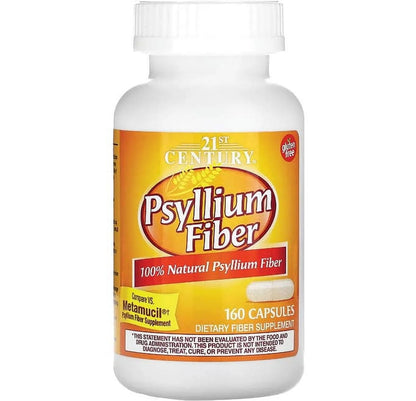 Fibra de Psyllium 160 Capsulas - 21 Century