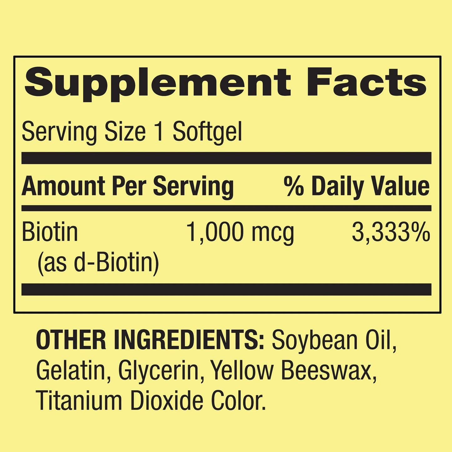 Biotina 1.000mcg 150 Softgel - Spring Valley