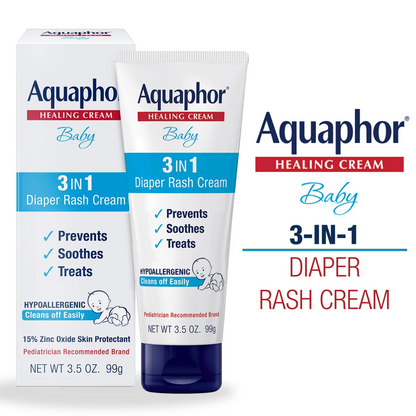 Aquaphor Baby Diaper Rash Cream 3 em 1, 99g - Aquaphor