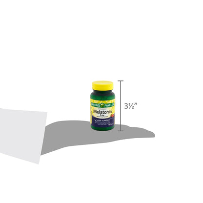 Melatonina 5mg com 120 Tabletes Sabor Morango - Spring Valley