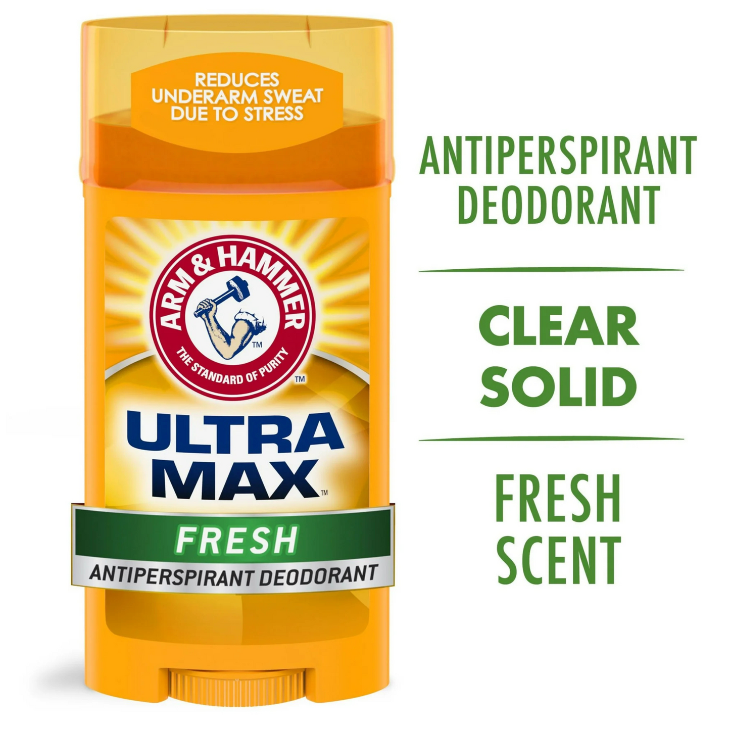 Arm & Hammer, UltraMax, Desodorante Antitranspirante Sólido, para Homens, 73g