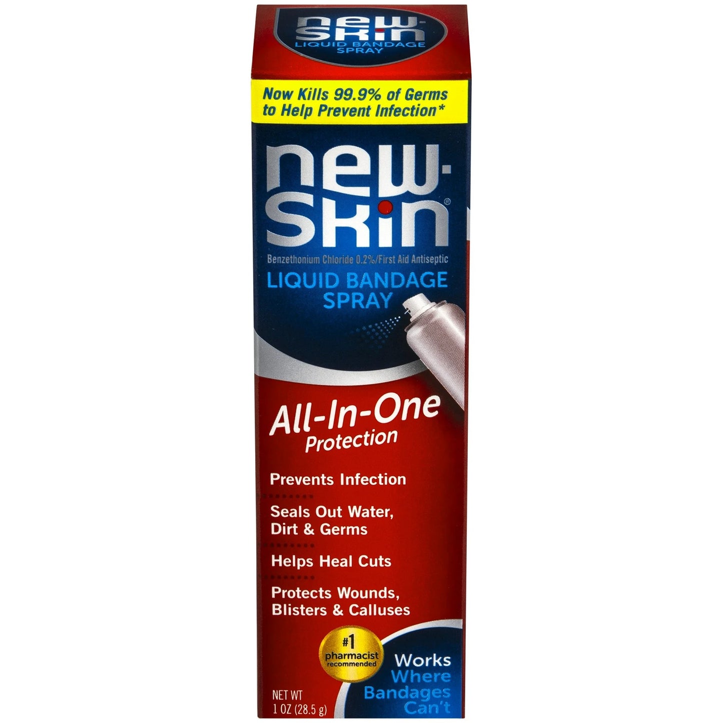 New Skin Band-aid Liquido Bandagem Spray 28.5g