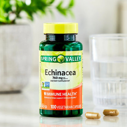 Echinacea Equinacea 760mg 100 Cápsulas - Spring Valley