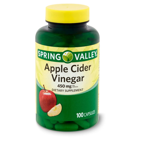 Vinagre de Maçã 450mg 100 Cápsulas - Spring Valley