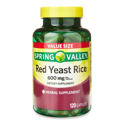 Arroz De Levedura Vermelha 600 Mg 120 Capsulas - Spring Valley