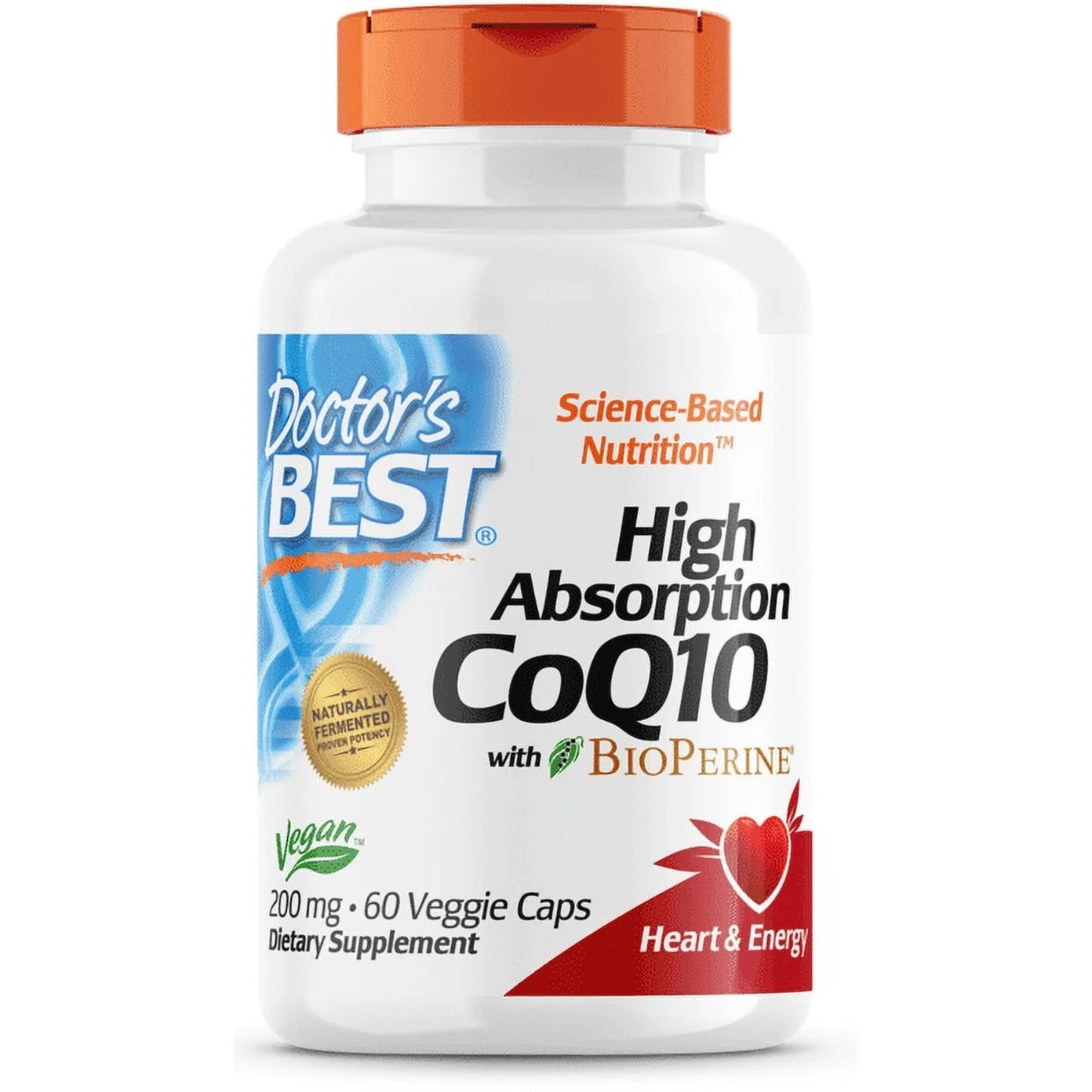 Coenzima CoQ10 com BioPerine 200mg 60 Cápsulas Vegetais - Doctor's Best