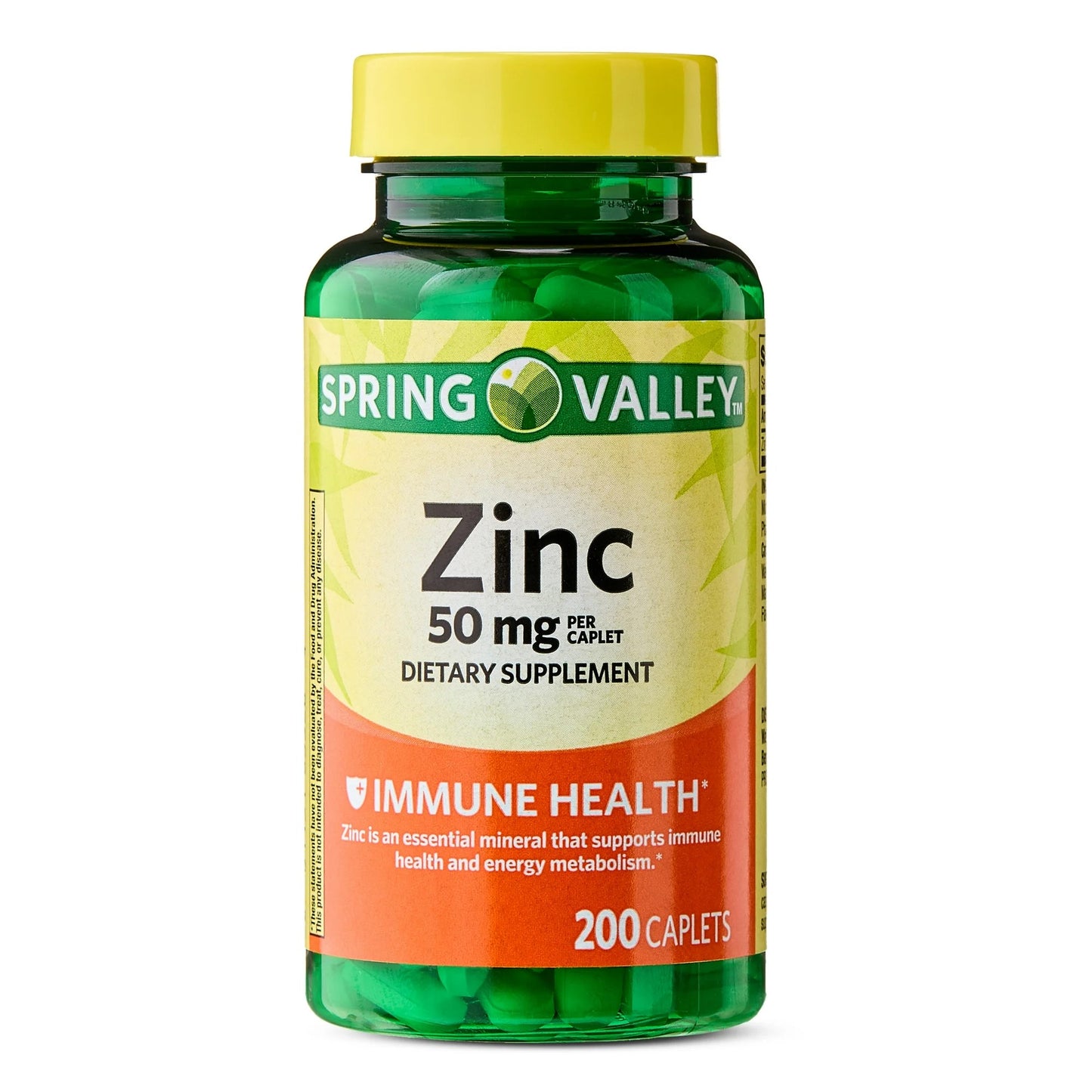 Zinco 50mg 200 Cápsulas - Spring Valley