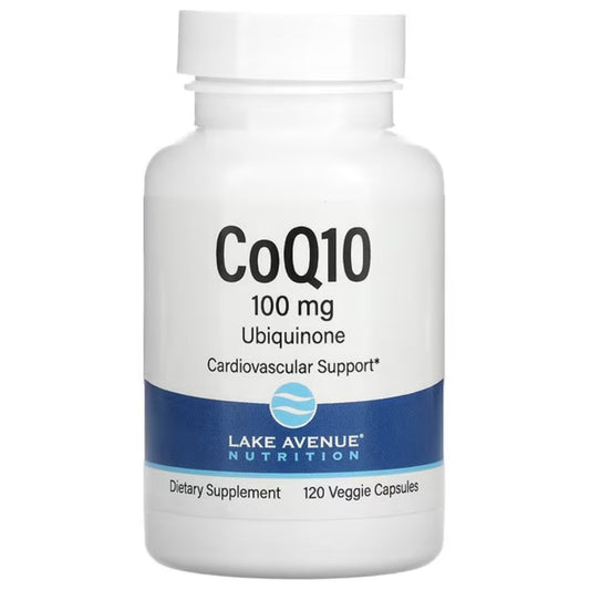 Coenzima Q10 100mg 120 Cápsulas Vegetais - Lake Avenue Nutrition