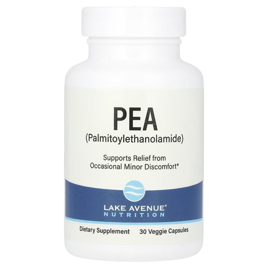 PEA ( Palmidrol ) 600mg com 30 Cápsulas Veganas - Lake Avenue Nutrition