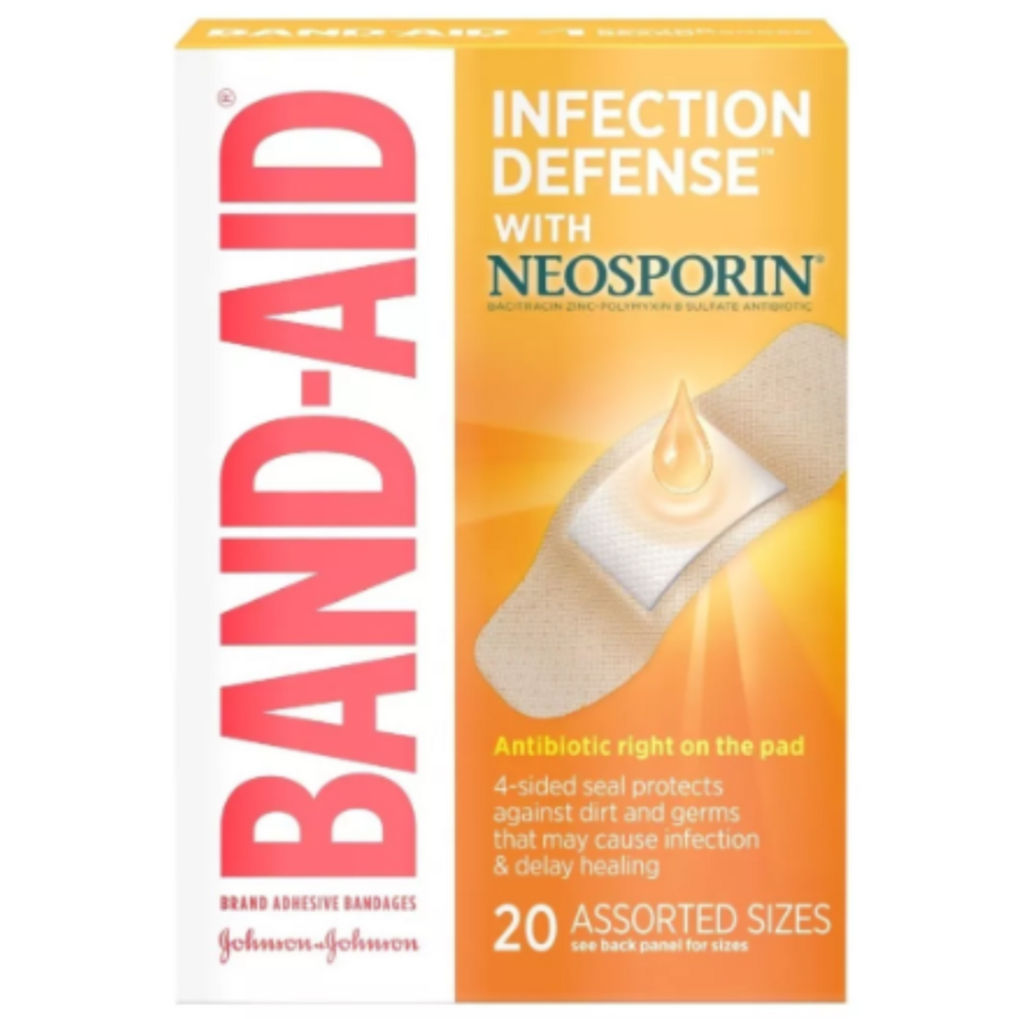 Bandagem Com Neosporin 20 Unidades - Band-Aid