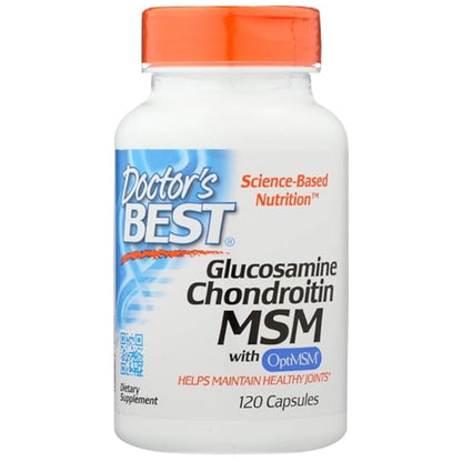 Glucosamina Condroitina MSM 120 Capsulas Vegetais - Doctor's Best