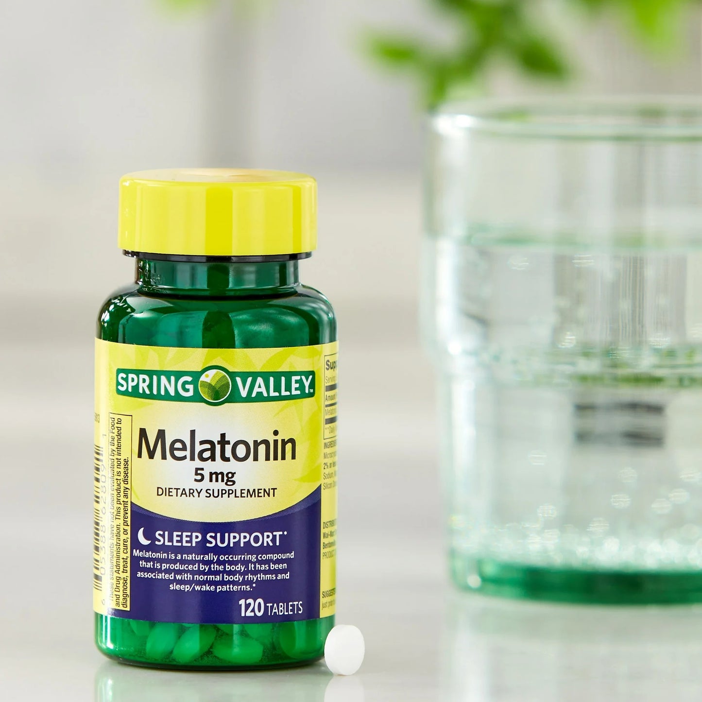 Melatonina 5mg com 120 Tabletes Sem Sabor - Spring Valley