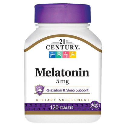 Melatonina 5mg 120 Tabletes 21st Century