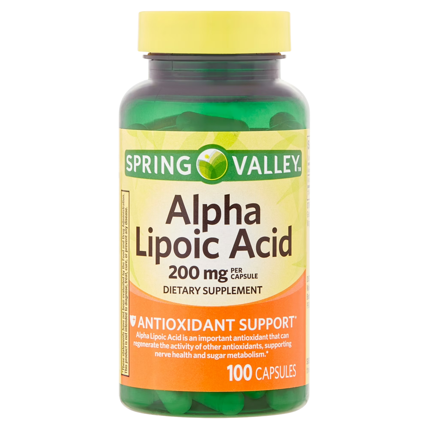 Ácido Alfa Lipóico 200 mg , 100 cápsulas - Spring Valley