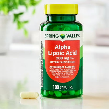 Ácido Alfa Lipóico 200 mg , 100 cápsulas - Spring Valley