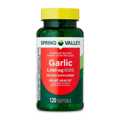 Alho 1000 mg 120 Cápsulas - Spring Valley