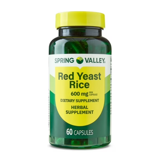 Arroz De Levedura Vermelha 600 Mg 60 Capsulas - Spring Valley