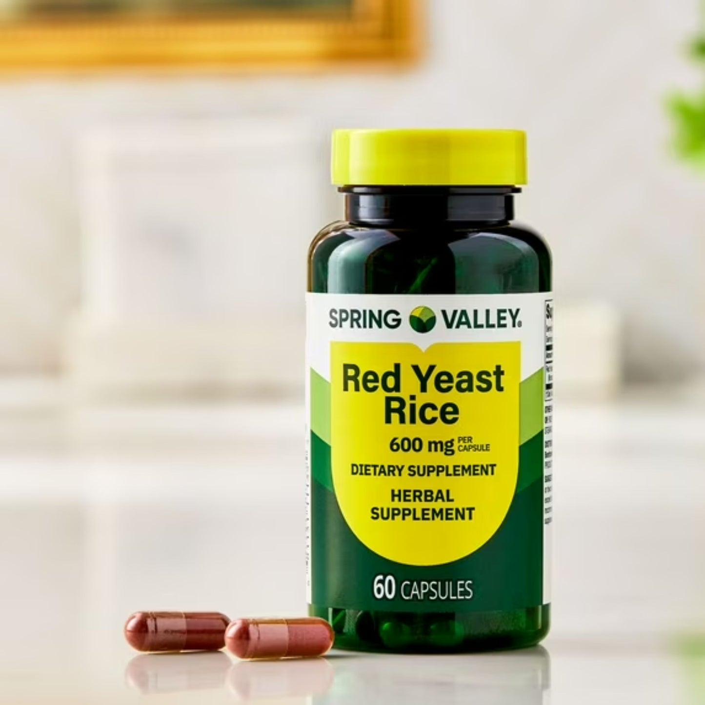Arroz De Levedura Vermelha 600 Mg 60 Capsulas - Spring Valley
