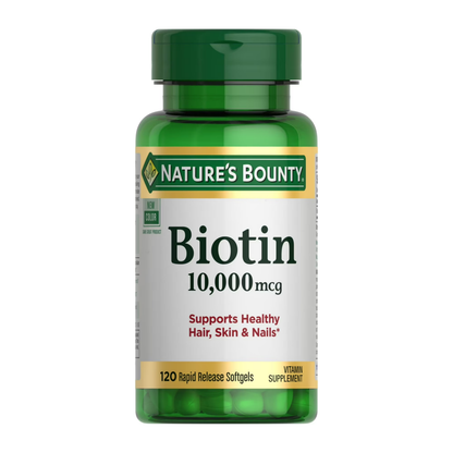 Biotina 10.000mcg com 120 softgels - Nature's Bounty