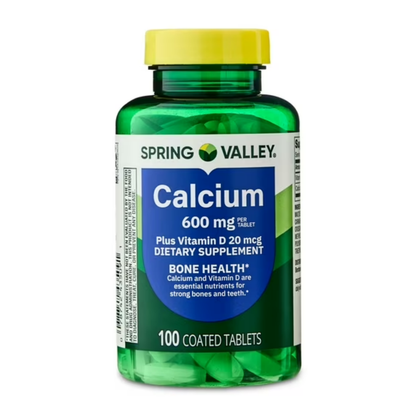 Cálcio 600mg + Vitamina D3 20mcg com 100 Tabletes