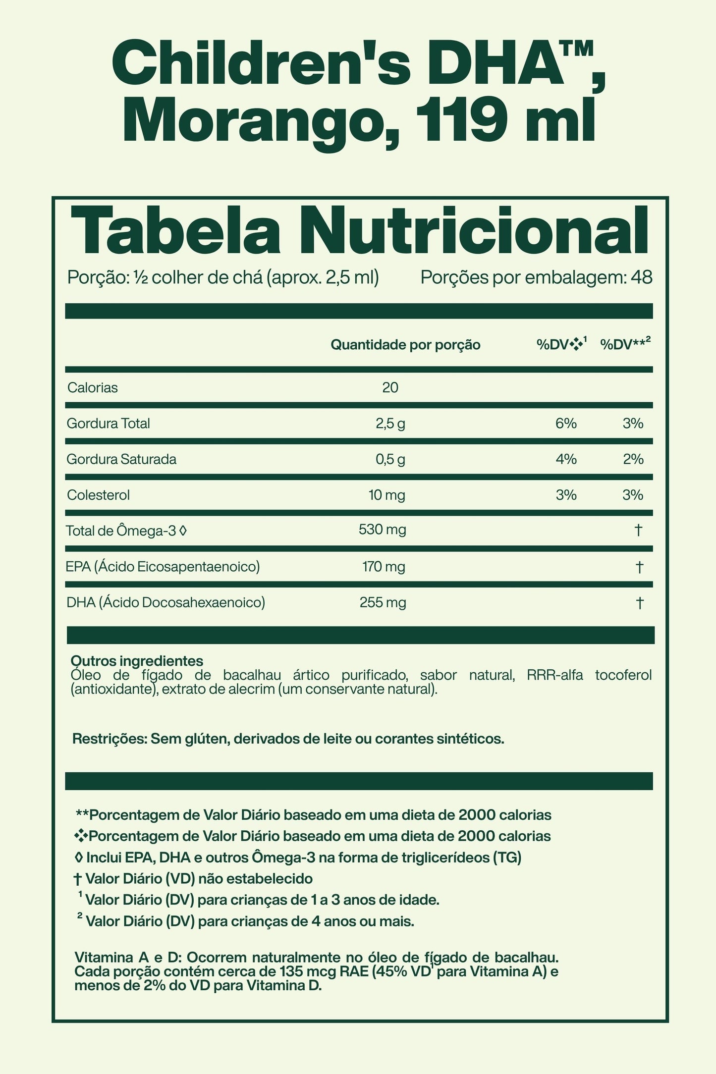 Children's DHA™, Morango, 119 ml - Nordic Naturals