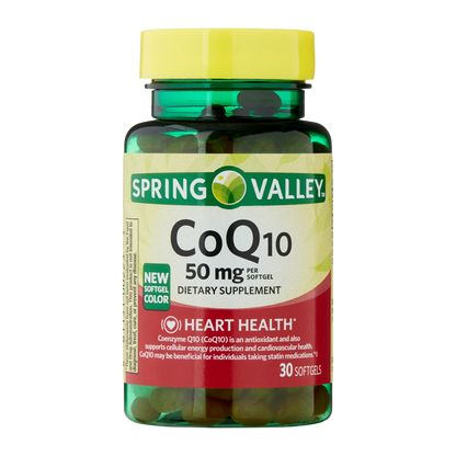 CoQ10, 50 mg, 30 Count - Spring Valley
