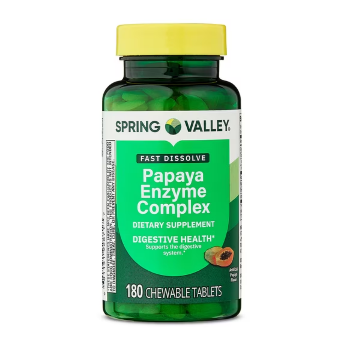 Complexo de Enzimas de Papaya, 180 Tabletes - Spring Valley