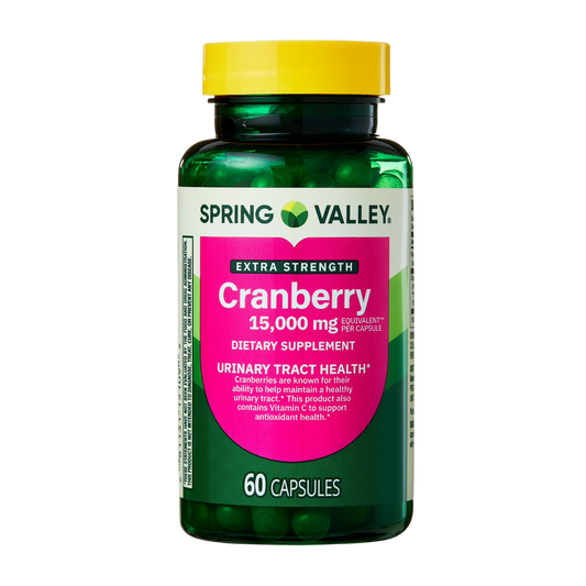 Cranberry 15000 mg , 60 cápsulas - Spring Valley