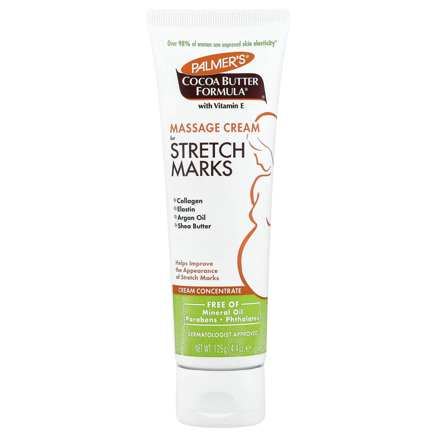 Creme de Massagem para Estrias Cocoa Butter Formula® with Vitamin E, 4.4 oz (125 g) - Palmer's