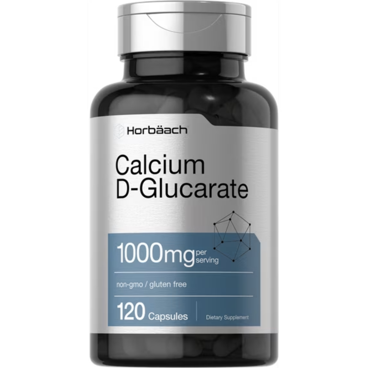 D-Glucarato de Cálcio 1000mg 120 Cápsulas - Horbaach