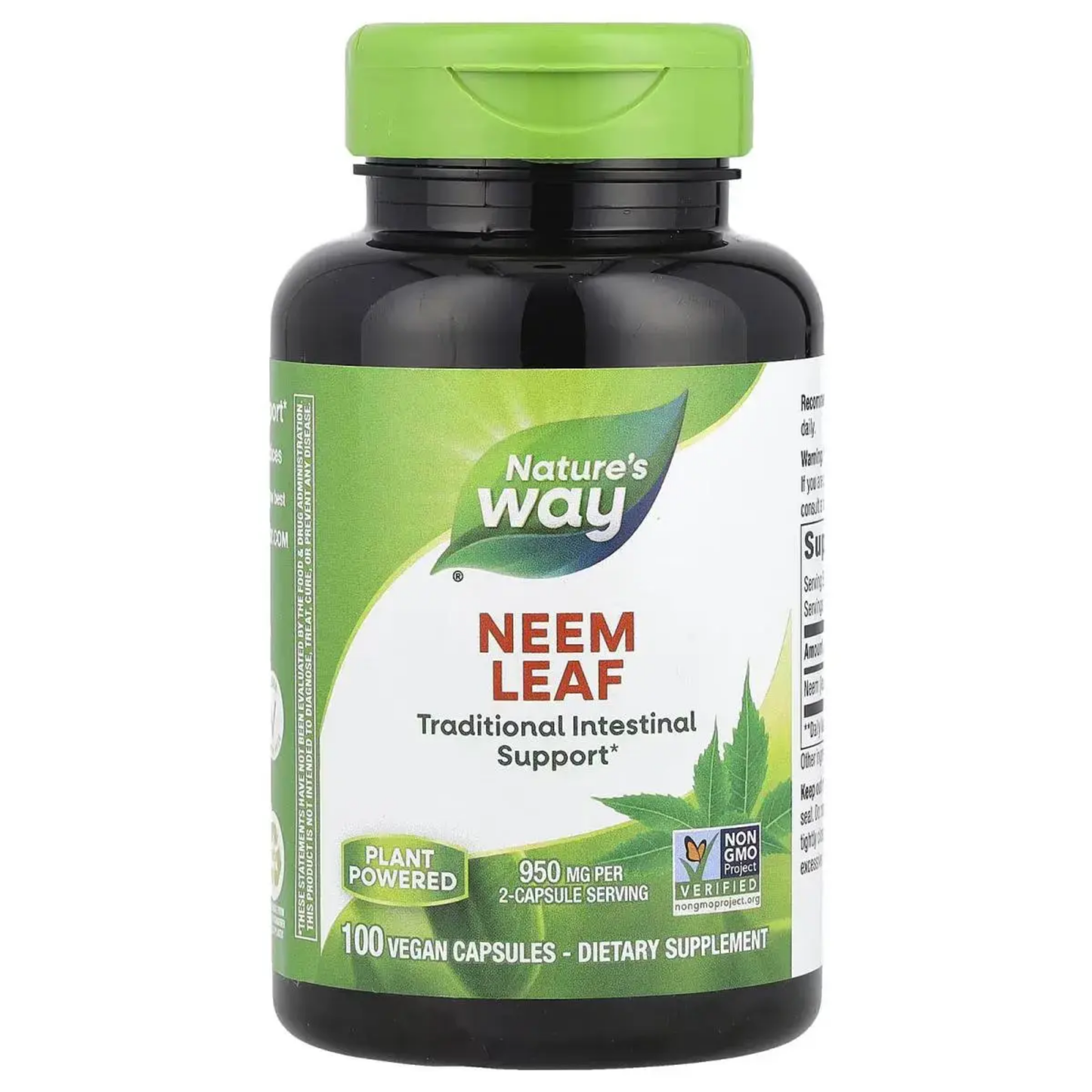 Folha de Neem 475mg com 100 Cápsulas Veganas - Nature's Way