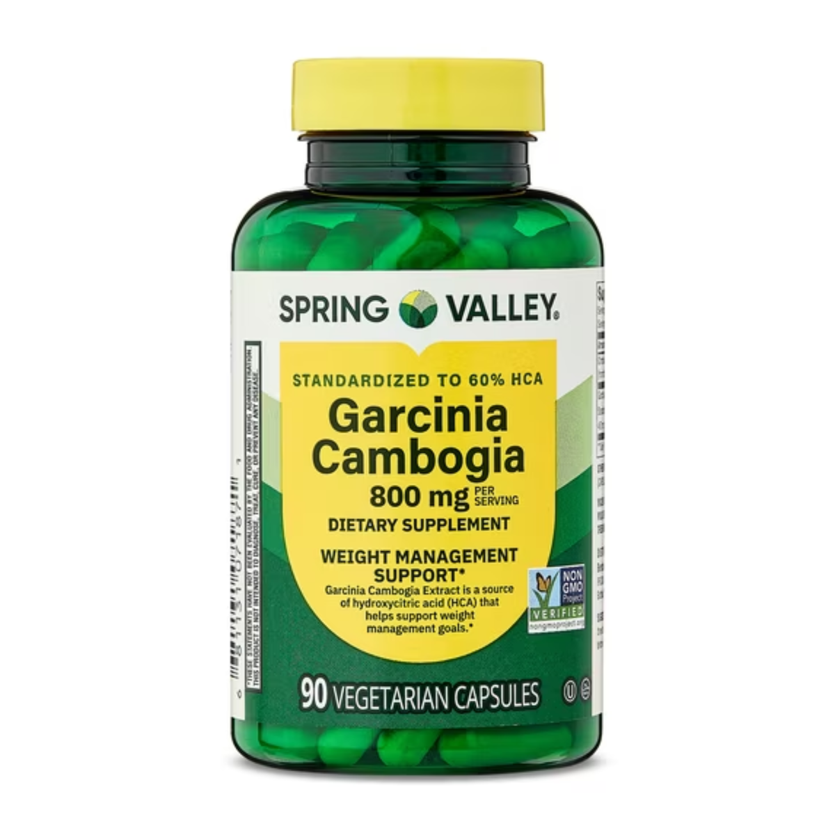 Garcinia Cambogia 800mg e 90 Cápsulas Vegetarianas - Spring Valley
