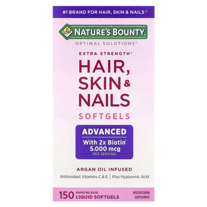 Hair Skin And Nails 150 Softgels Sem Sabor - Nature's Bounty
