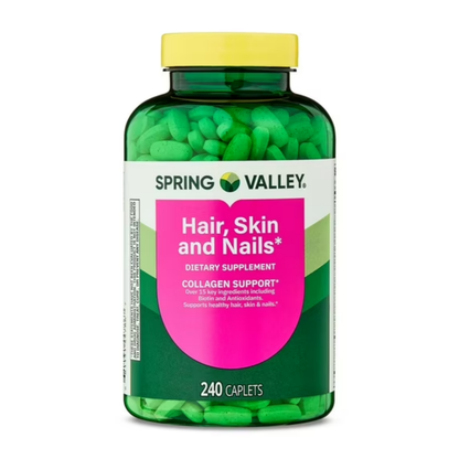 Hair, Skin & Nails 240 Cápsulas - Spring Valley