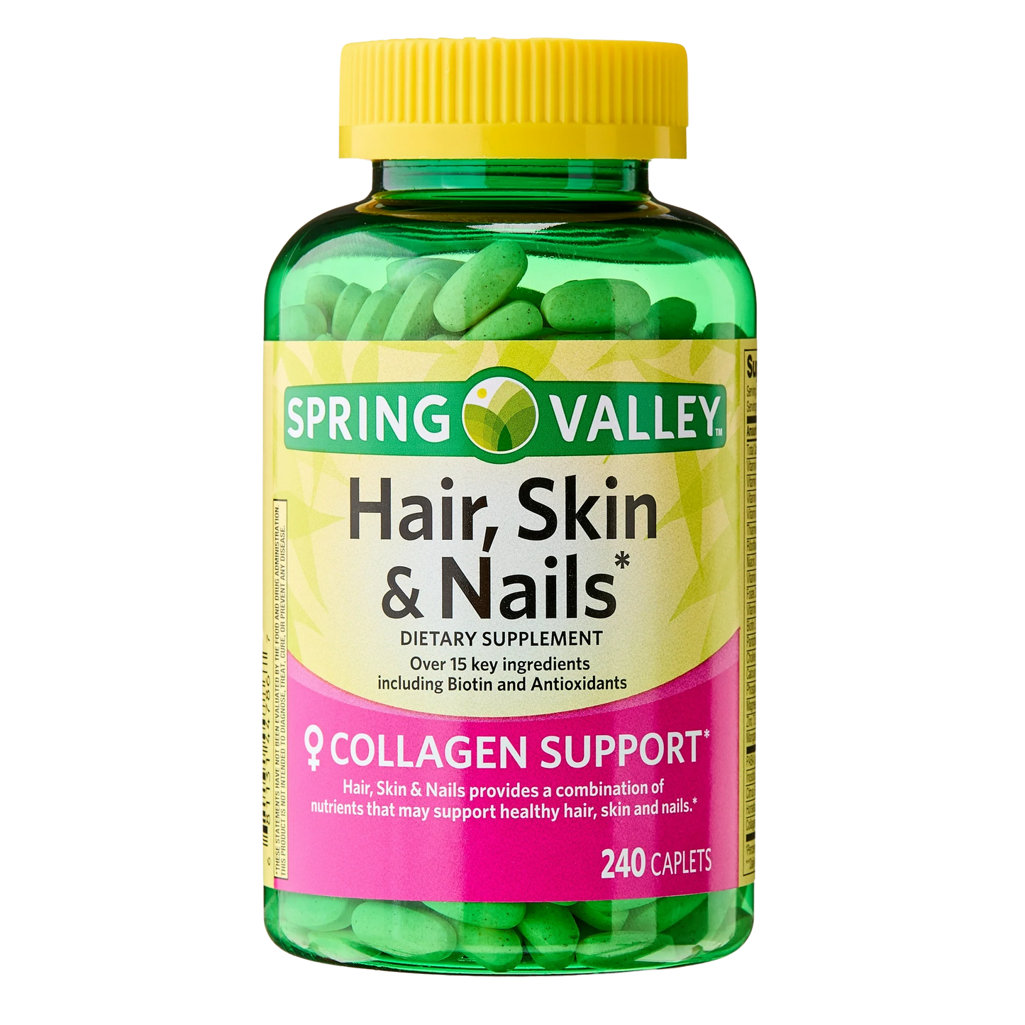 Hair, Skin & Nails 240 Cápsulas - Spring Valley