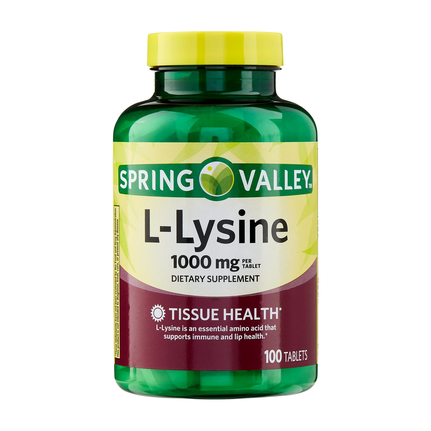 Lisina 1000 mg 100 Tabletes - Spring Valley