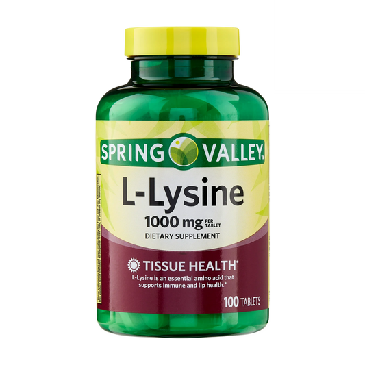 Lisina 1000 mg 100 Tabletes - Spring Valley
