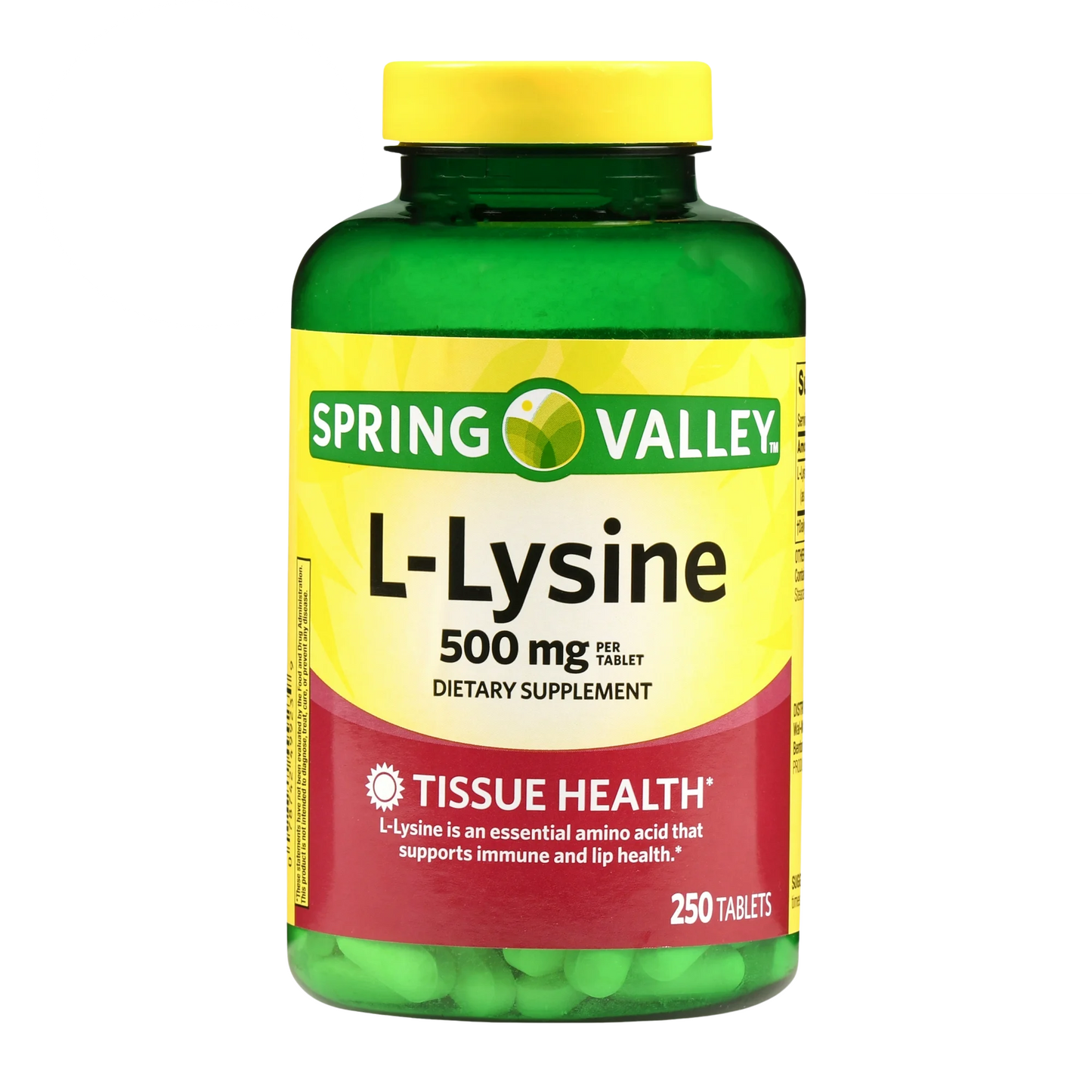 Lisina 500 mg 250 Tabletes - Spring Valley